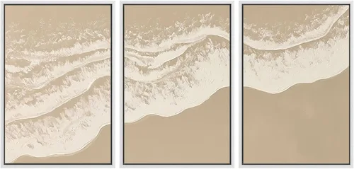 Vista 125 de SIGNWIN Lienzo enmarcado para pared, juego de arte sereno de pantanos con humedales verdes e ilustraciones de agua tranquila, arte moderno