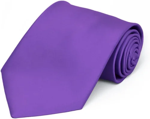 Vista 23 de tiemart Corbata de color sólido prémium Negro