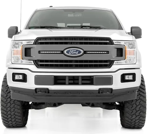 Vista 4 de Rough Country Barras de luz LED CREE Slimline Serie Negra de 10" Par - 70410ABL