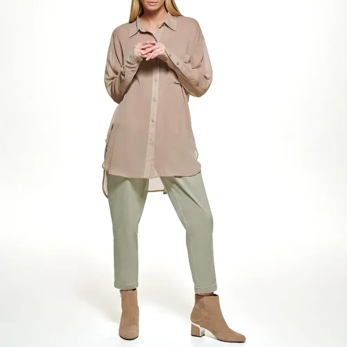 Vista 5 de DKNY Camiseta deportiva con botones para mujer