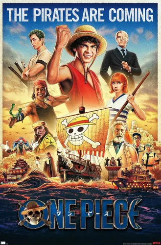 Vista 9 de Trends International Netflix One Piece - Póster de pared de una hoja, 14.72 x 22.37 pulgadas, versión enmarcada de madera de granero Versión