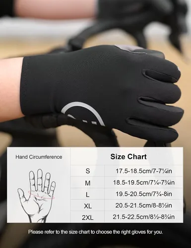 Vista 5 de INBIKE Guantes de bicicleta transpirables para hombres y mujeres, guantes de ciclismo con almohadilla de dedo completo, pantalla táctil, bicicleta