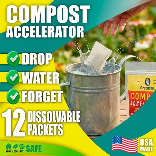 Vista 3 de GREEN PIG El acelerador de compost convierte los desechos de patio en humus fértil en 30 días y ayuda a controlar los olores asociados