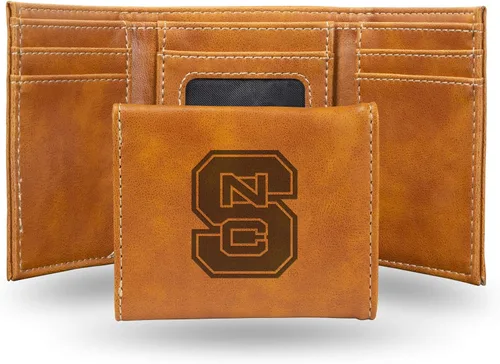 Vista 72 de NCAA Rico Industries - Billetera triple grabada con láser, con grabado láser, accesorio para hombre