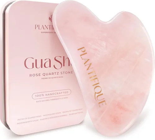 Vista 11 de PLANTIFIQUE Juego de Rodillo Facial de Hielo y Gua Sha de Acero Inoxidable - Herramientas de Masaje para Cuidado de la Piel con Crioterapia - Juego