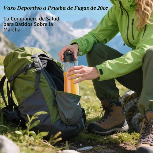 Vista 4 de Licuadoras para cocina, licuadora de batidos de encimera con jarra de vidrio de 51 onzas, molinillo y combo de taza para llevar, licuadora digital