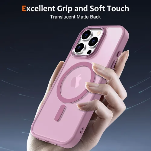 Vista 794 de Anuck - Funda magnética para iPhone 11 compatible con MagSafe, carcasa trasera mate translúcida dura, borde de TPU, delgada, resistente a impactos
