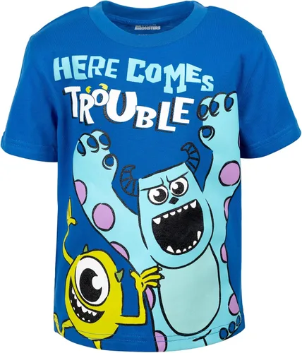 Vista 3 de Disney Winnie the Pooh Lion King Pixar Monsters Inc Toddler Boys T-Shirt and Mesh Shorts Outfit Set Toddler to Big Kid