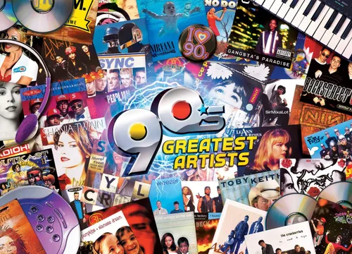 Vista 2 de Greatest Hits - Rompecabezas de 1000 piezas de los 90