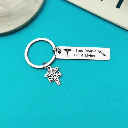 Vista 3 de Xiahuyu Nurse Gifts Keychain Nurse Appreciation Gifts Nurses Day Graduation Christmas Birthday Gift Thank You Gifts for Nurse