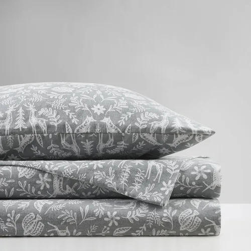 Vista 87 de Sleep Philosophy - True North - Juego de sábanas de franela, 100% de algodón, cómodo, bonito y muy suave, con bolsillo elástico que se adapta a