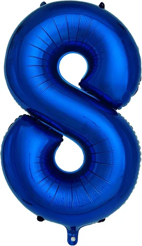 Vista 13 de Globos azul marino con el número 0 de 40 pulgadas, globos grandes de papel de aluminio de helio para fiesta de cumpleaños, decoraciones