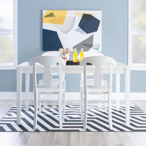 Vista 10 de Powell Mesa de comedor clásica White Walker