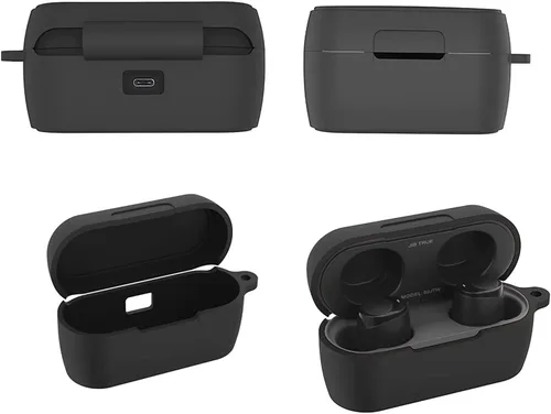 Vista 2 de JIB - Funda de repuesto para auriculares inalámbricos Skullcandy Jib, funda protectora de silicona negra LEFXMOPHY