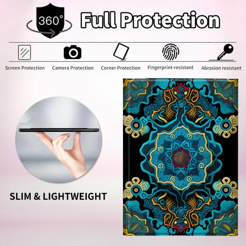 Vista 3 de Para Samsung Galaxy Tab S6 Lite Funda 2022/2020 Teclado Inalámbrico Desmontable Y Cubierta De Soporte De Cuero PU Funda Protectora Para Samsung