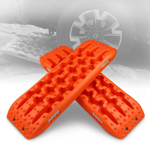 Vista 9 de XPV AUTO Tablas de tracción para pistas de recuperación, escalera de neumáticos, alfombrilla 4WD para arena y lodo de nieve todoterreno 4X4 (negro)