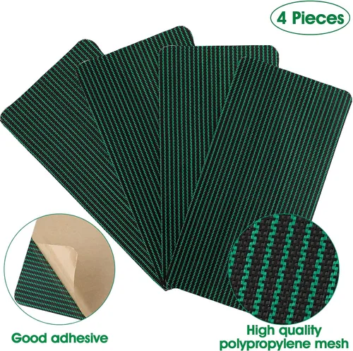 Vista 3 de Honoson Kit de parche de 4 piezas para cubierta de seguridad para piscina, cubierta de seguridad de malla con autoadhesivo, kit de parches de malla