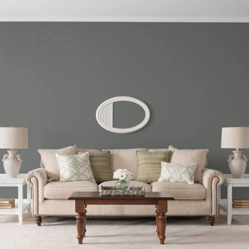Vista 360 de Glidden Pintura Interior + Imprimación: Gris/Plata Antigua, Una Capa, Satinado, 1 Galón