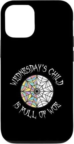 Vista 28 de Wednesday's Child Full of Woe - Carcasa redonda para iPhone 16