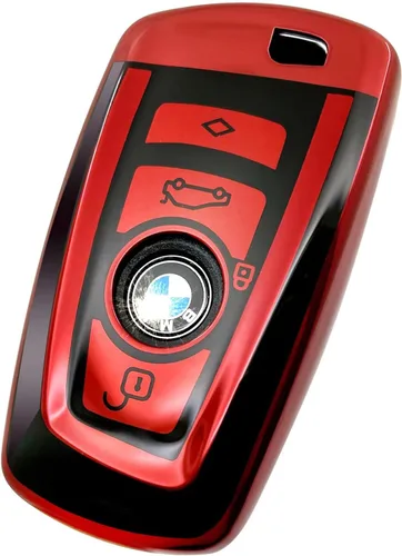 Vista 17 de Creativity Cubierta avanzada de TPU suave para llave BMW 2023-2026 Serie 5 7 iX XM IX3 i7 X1 X5 X6 X7 (combinación azul)