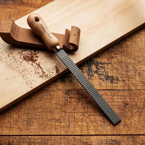 Vista 6 de Kings County Tools Raspa plana para carpintería de 8 pulgadas Material de acero de alta calidad Duradero y duradero Mango de madera de haya