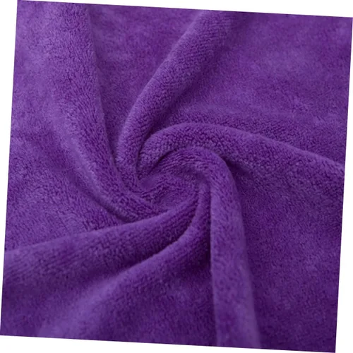Vista 2 de Toalla de ducha de secado rápido, toalla de microfibra de microfibra, toalla de playa para niños, toalla para baño, pavo, secado rápido, color morado