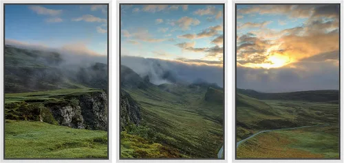 Vista 89 de wall26 Lienzo enmarcado para pared, juego de arte debajo de los tallos de bambú verde, naturaleza, desierto, fotografía, realismo, contemporáneo