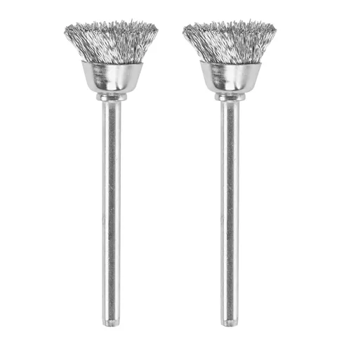 Vista 12 de Dremel 536-02 Cepillos de latón (paquete de 2), 1/2" de diámetro