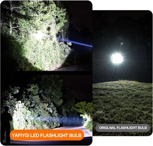 Vista 3 de Bombilla LED de repuesto para linterna con 18 V, 12 V, 19.2 V, 6 a 24 voltios y 3 W, 247 lm y PR2 P13.5S, kit de conversión LED, compatible