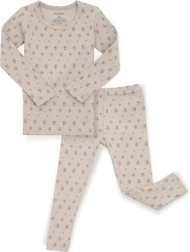 Vista 46 de AVAUMA Conjunto de pijama de algodón para bebés y niñas de 6 meses a 7 años