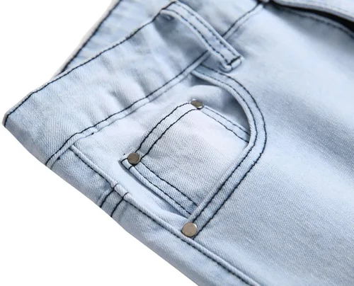 Vista 3 de Pantalón de jean elastizado ajustado moderno para hombre