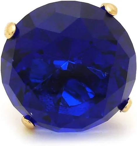 Vista 3 de Anillo elástico de piedra colorida de cristal extra grande para mujer