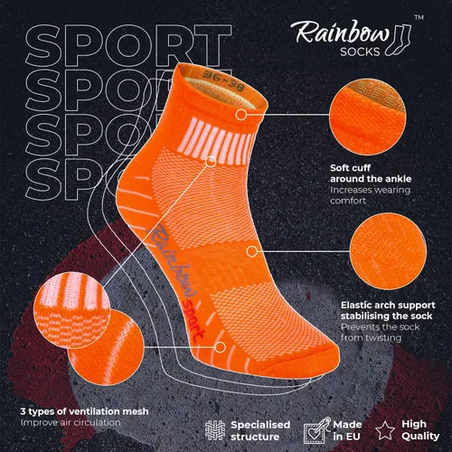 Vista 2 de 6,9 o 12 pares de calcetines deportivos de algodón, multicolor para hombre y mujer