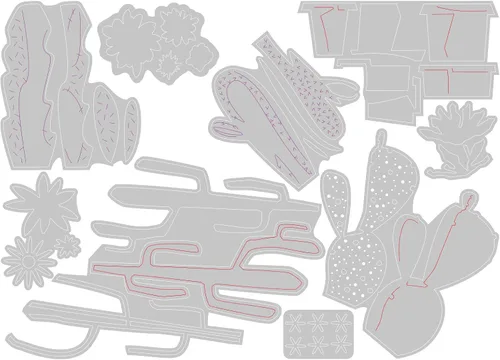Vista 2 de Sizzix Juego de troqueles Thinlits 665365 de Tim Holtz, 9