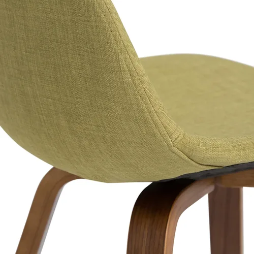 Vista 5 de SIMPLIHOME Randolph Taburetes de mostrador (juego de 2) taburetes de bar tapizados de madera curvada de 28 pulgadas de altura del asiento en tela