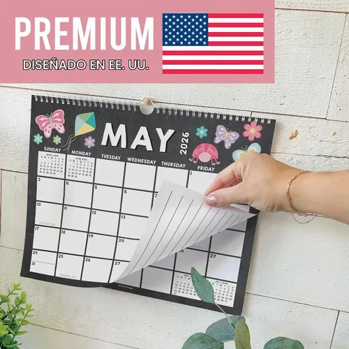 Vista 3 de 2026 Calendar Wall - 2026 Wall Calendar Large for School, Home & Office