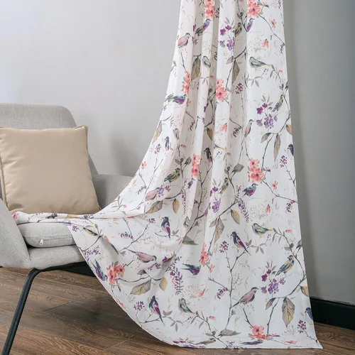 Vista 11 de Leeva Cortinas de bloqueo de luz de 45 pulgadas de largo para dormitorio, paneles de cortina de lino sintético para ventana, tratamiento decorativo