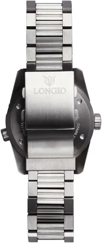 Vista 5 de LONGIO Diver Watches Telamon 3,280.8ft Swiss Automatic Pro Diver Watches 1.850in Reloj de buceo con válvula de helio, bisel giratorio, zafiro correa