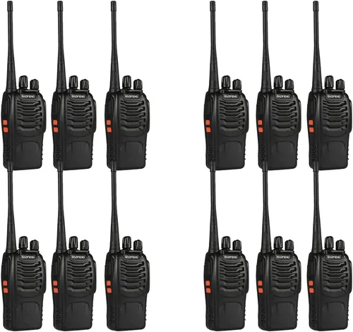 Vista 11 de BAOFENG BF-888S Walkie Talkies para adultos de largo alcance profesional de mano de 16 canales de radio bidireccional con auriculares, batería