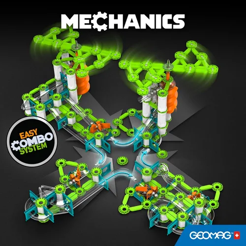 Vista 7 de Geomag Gravity Classic Mechanics - Juguetes magnéticos para niños a partir de 8 años, 153 imanes educativos STEM para niños, bloques magnéticos