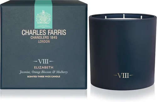 Vista 12 de Charles Farris British Expedition - Vela perfumada de 3 mechas de clavo, tabaco y té de menta