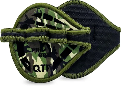 Vista 9 de QTF Almohadillas de neopreno para gimnasio, protectores de palma de gimnasio, reemplazo de guantes de entrenamiento para hombres y mujeres
