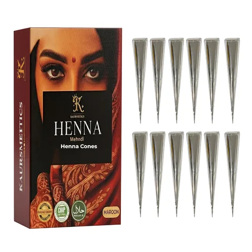 Vista 5 de Hair Colour Paste Maroon Pack of 3, Ready-to-Use Hair Color Hair Colouring Paste - Pack of 3