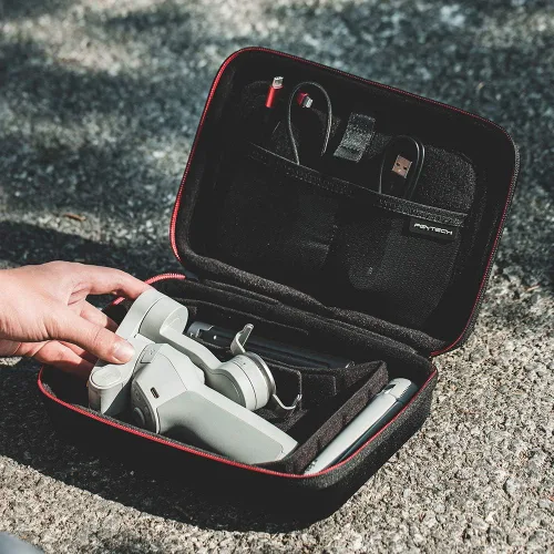 Vista 8 de PGYTECH - Estuche de transporte para cámara, bolsa de almacenamiento, carcasa rígida a prueba de salpicaduras para OSMO Action 6/5 Pro/Pocket