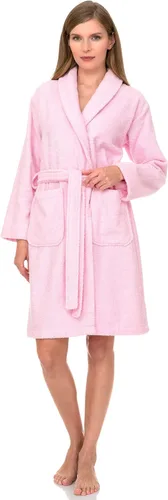 Vista 10 de TowelSelections - Bata de baño de mujer de 100% algodón, estilo chal de rizo corto Angel Falls