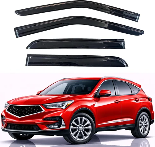 Vista 25 de KPY Protector de lluvia compatible con Toyota RAV4 1996-2000 (4 puertas), 4PC Visera de ventana Deflectores de ventilación de ventana lateral