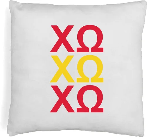 Vista 26 de sockprints Alpha Chi Omega - Funda de almohada con letras griegas de 18 x 18 pulgadas, fundas de almohada para hermandad de hermandad, almohada