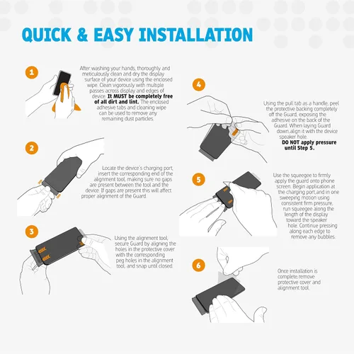 Vista 6 de Gadget Guard Protector de pantalla Flex con GuardPlus $150 Promise, protector de pantalla inastillable, 5 veces más fuerte que el vidrio templado