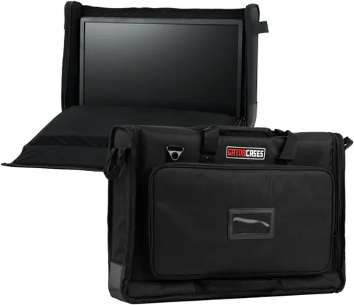 Vista 18 de Bolsa de transporte doble acolchada de nailon Gator Cases para transportar (2) pantallas LCD, monitores y televisores de entre 19" - 24