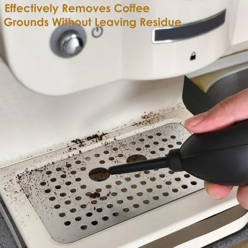 Vista 5 de Kit de limpieza para molinillo de café con cepillo, cuchara y soplador, herramientas de limpieza para máquina de espresso, accesorios de barista